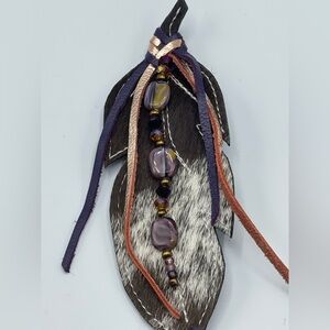 Re-Ride Stories Feather Pin with Beads